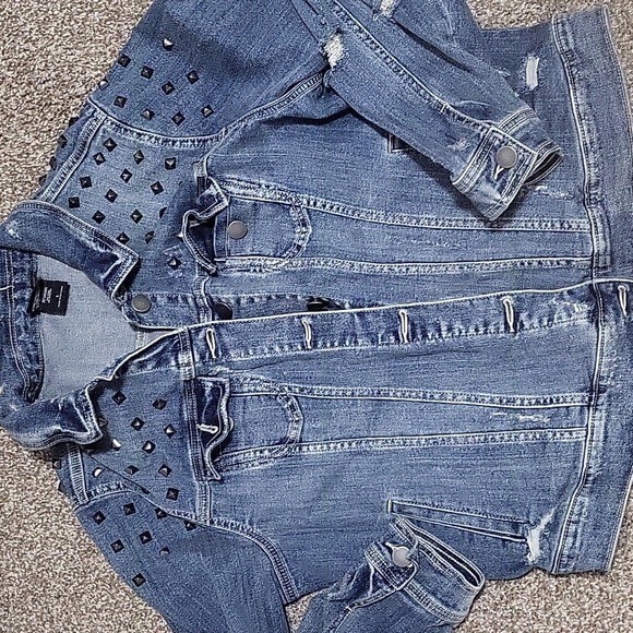 AC/DC Jackets & Blazers - AC/DC  Crop Distressed Jacket( Yes It Has Stretch)